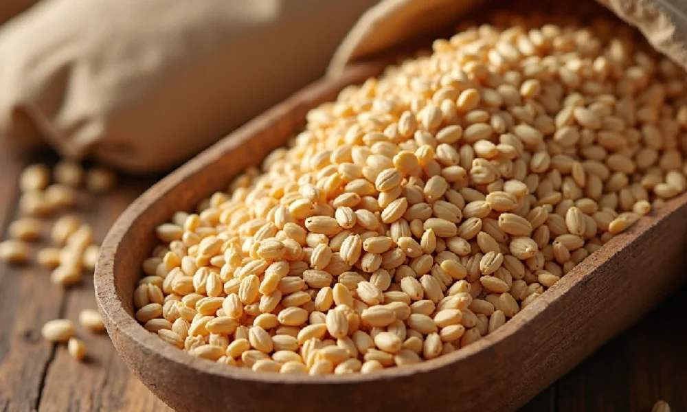 Bowl of ancient grain cereal featuring teff, as highlighted by NYT for its health benefits and sustainability.