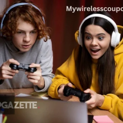 Mywirelesscoupons .com logo showcasing games and wireless product deals